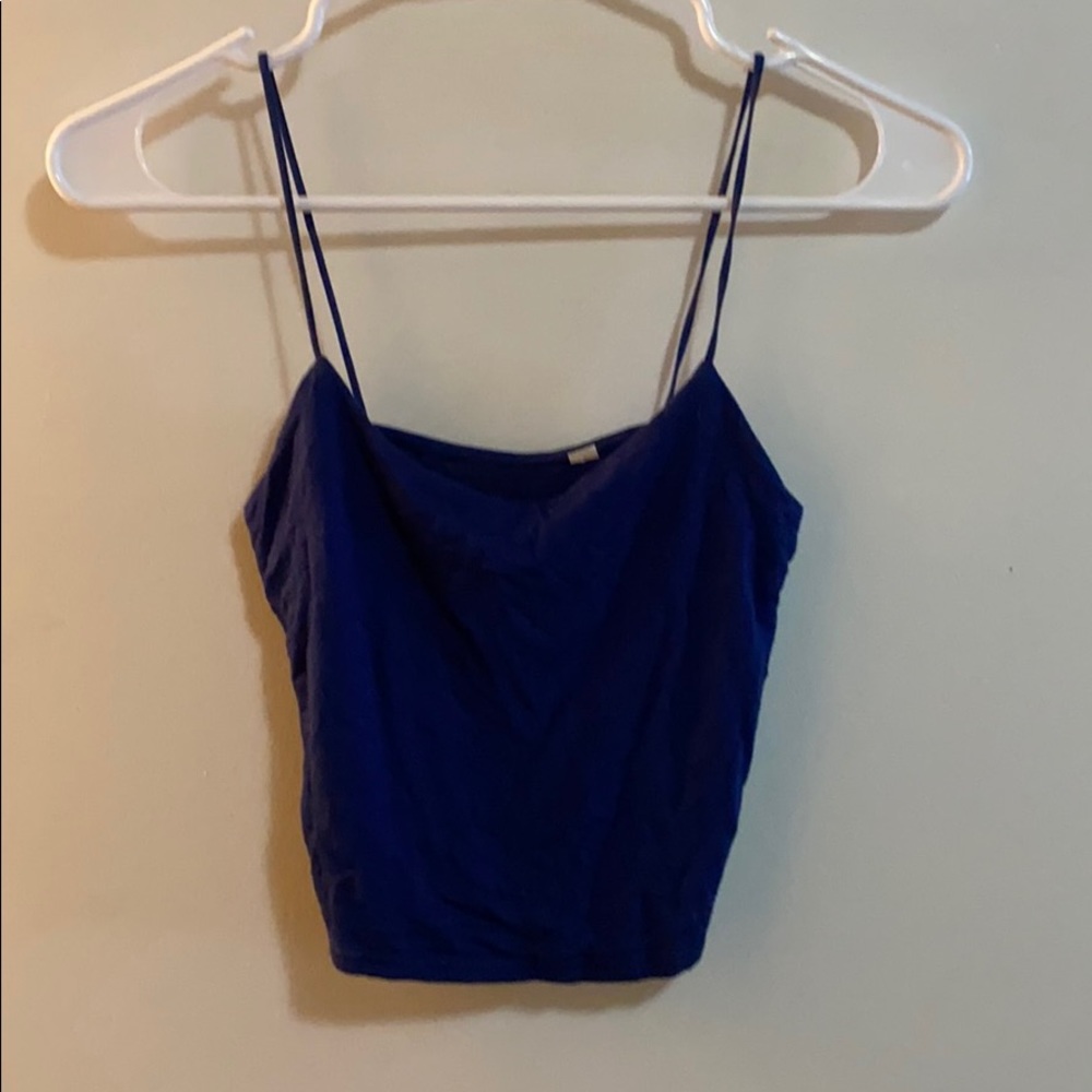 Navy blue crop top